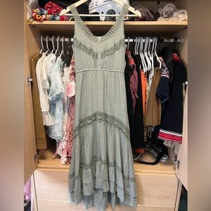 Rebellion Feminine Green Dress - Size M